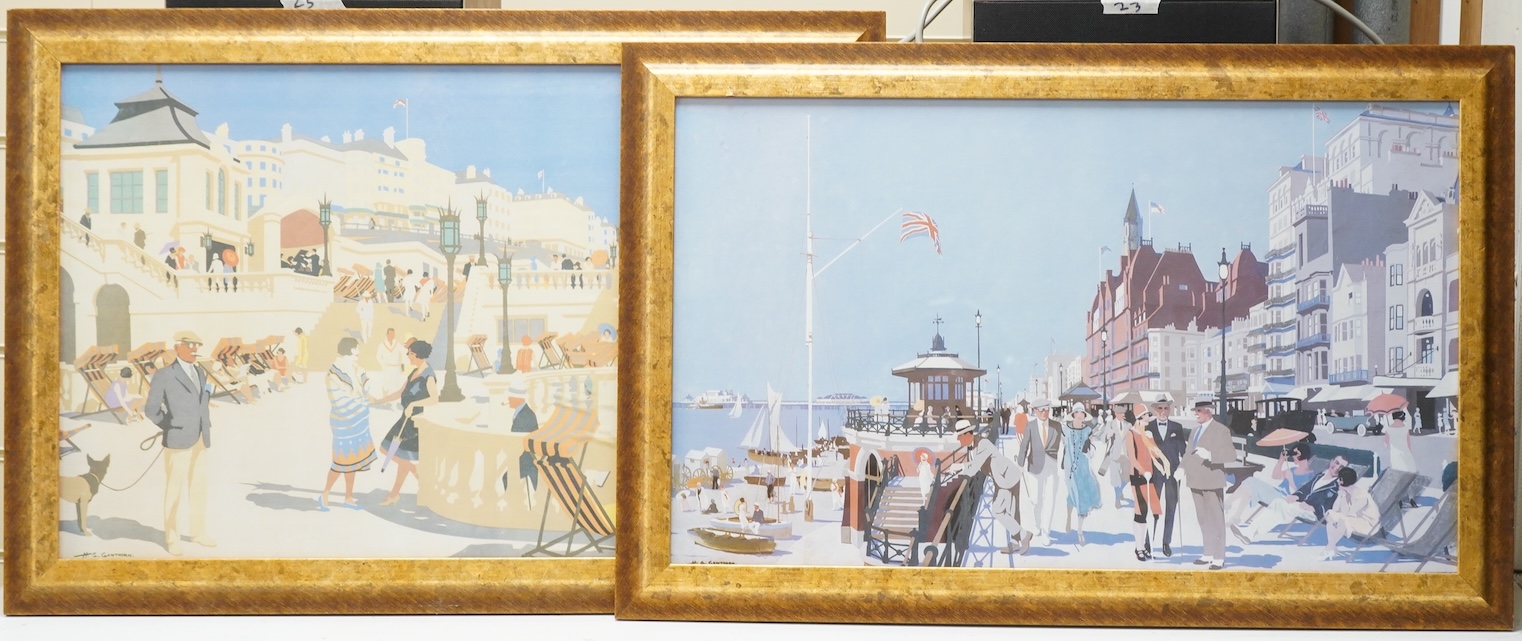 After Henry George Gawthorn (1879-1941), Brighton views, pair of colour prints, 37 x 63cm